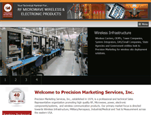 Tablet Screenshot of precision-marketing.com